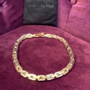 EDDIE BORGO 12K GOLD VERMEIL SUPRA LINK NECKLACE NWT IN PACKAGING